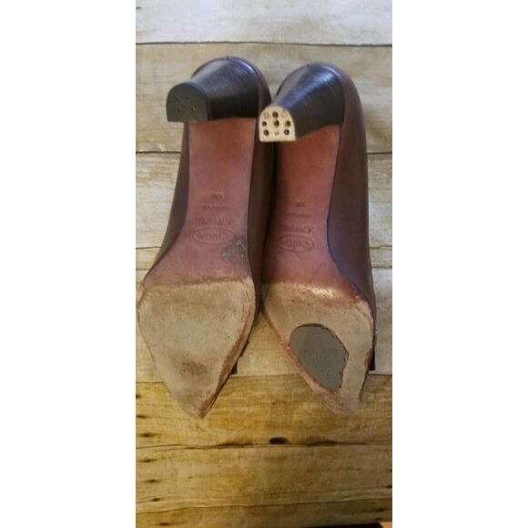 Circa Joan & David Women SlipOn Pumps Shoes 10M leather upper Brown - Picture 7 of 10